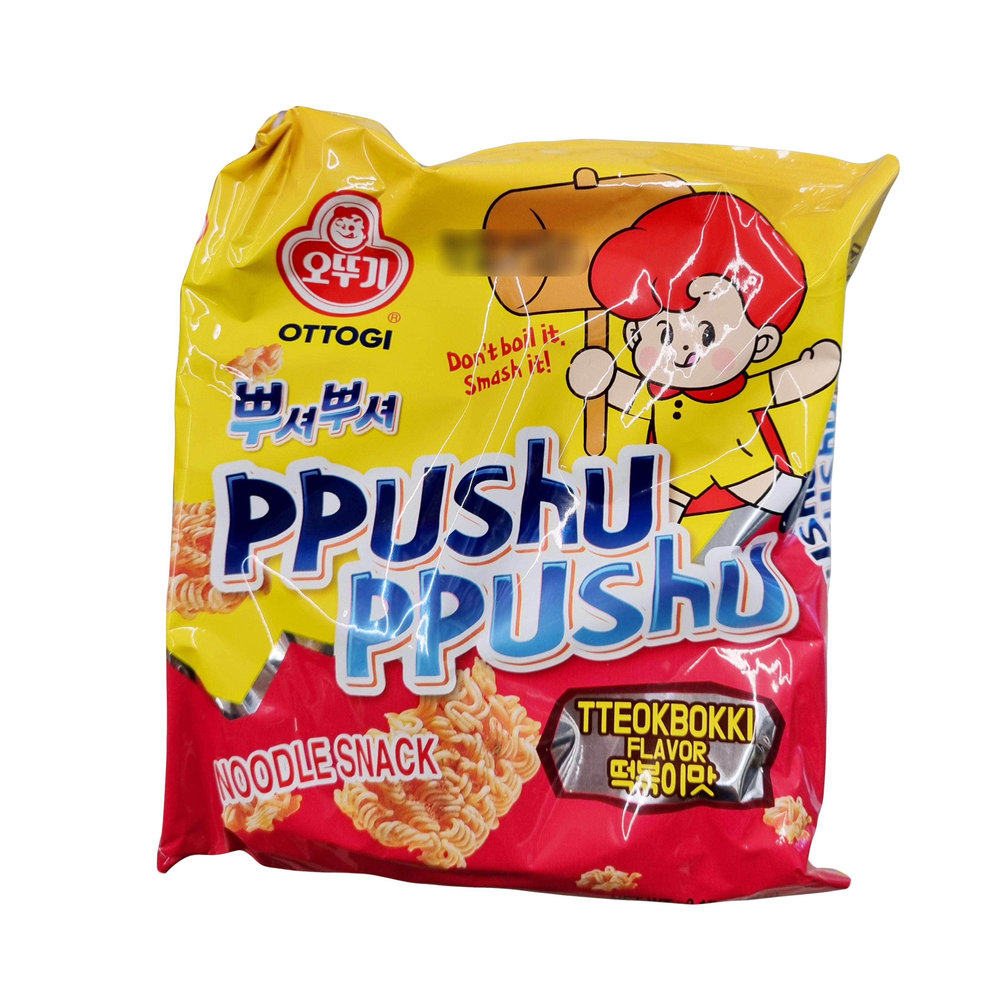 OTTOGI Ppu Syeo Ppu Syeo tteokbokki flavour 뿌셔뿌셔 떡볶이맛 90g